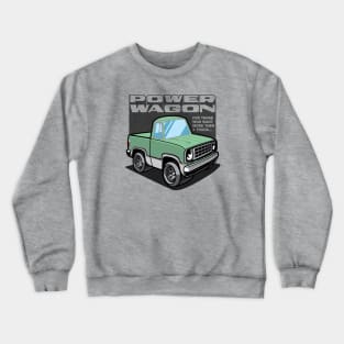 Light Green - Power Wagon (White Base) Crewneck Sweatshirt